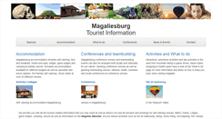 Desktop Screenshot of magaliesburgtourism.co.za