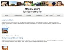 Tablet Screenshot of magaliesburgtourism.co.za